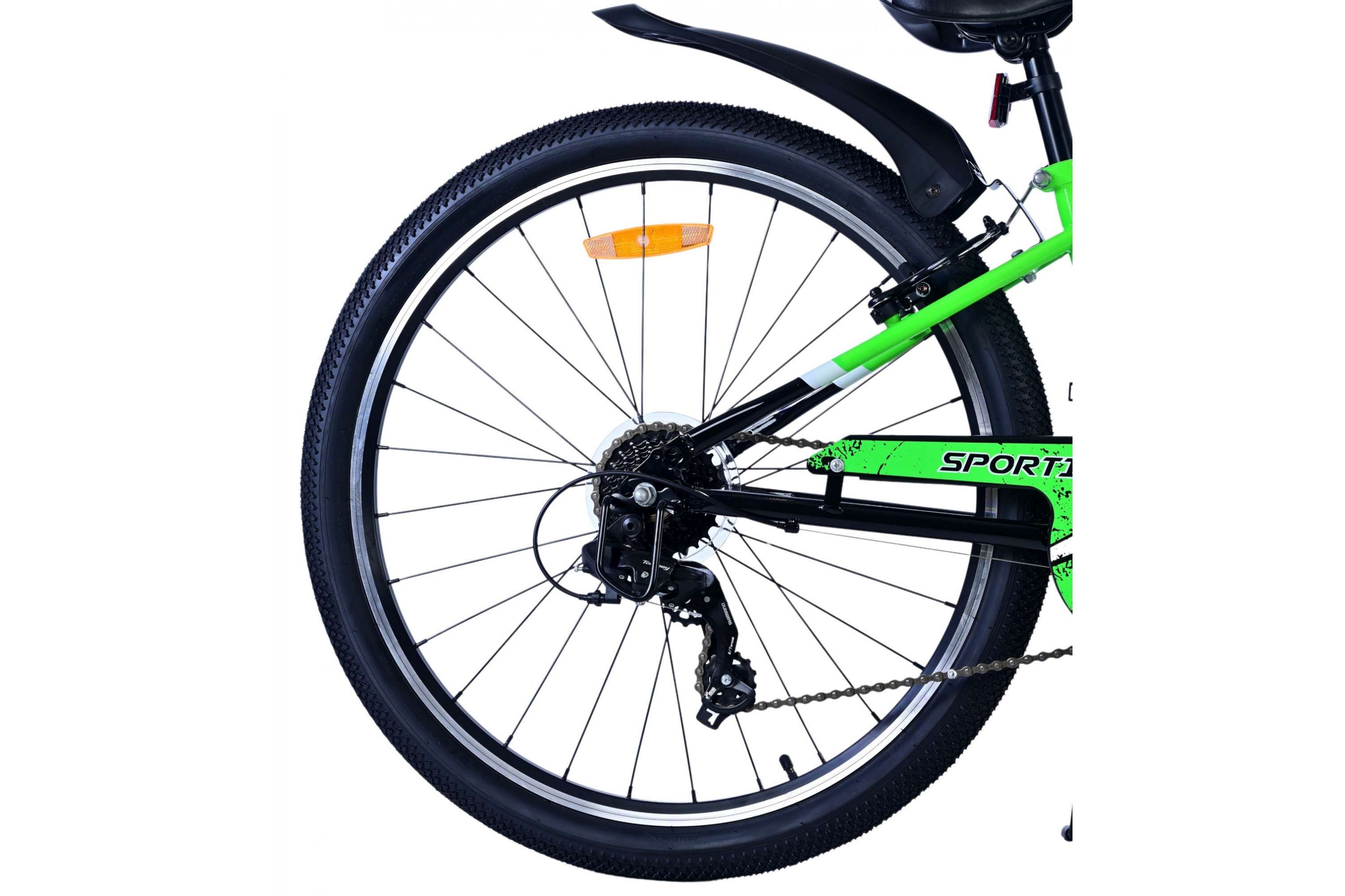 Barncykel Volare Sportivo 26 tum – 7 växlar Grön för barn 9–12 år - 5