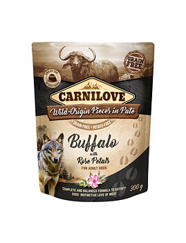 Carnilove Dog Pouch Paté Buffalo with Rose P 300 g