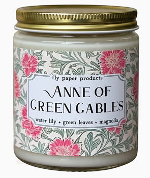 Fly Paper Products : William Morris Collection Anne of Green Gables - Doftljus i glasburk 250 gram - water lily + green leaves + magnolia