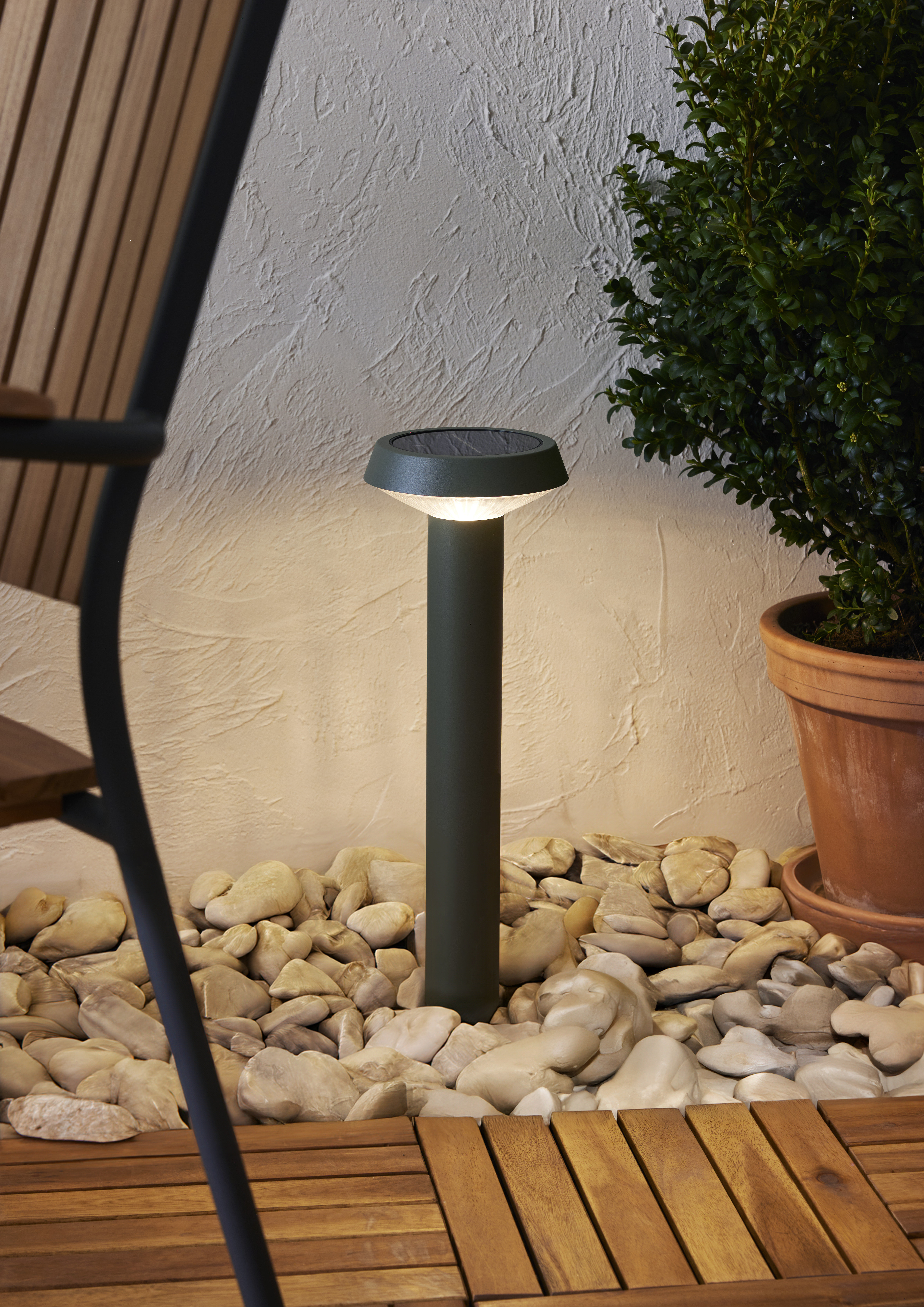 Solar bollard Green 45x16 cm - 2