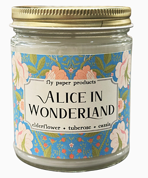 Fly Paper Products : William Morris Collection Alice in Wonderland - Doftljus i glasburk 250 gram - elderflower +tuberose + cassis