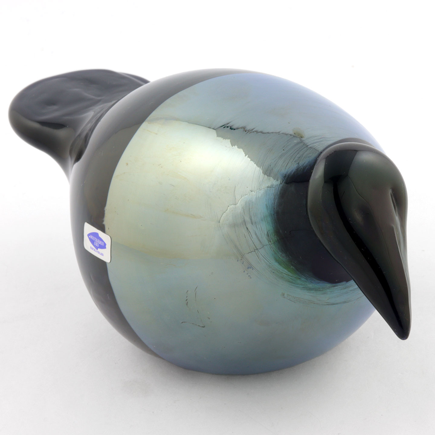 オイバ・トイッカ ガラスの鳥 Crow カラス 1982年 22/10cm