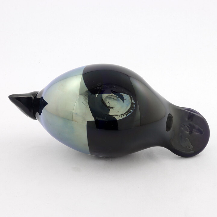 Oiva Toikka (1982) Crow (Varis) Glass Bird 22/10 cm