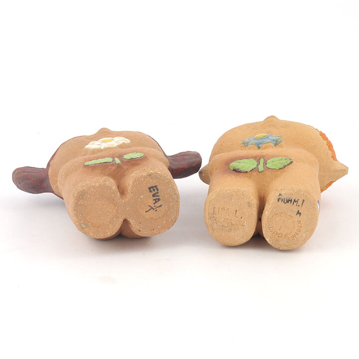 Lisa Larson (Adam & Eva 1972) Boy and Girl Figurines (Small) 11 cm (5)
