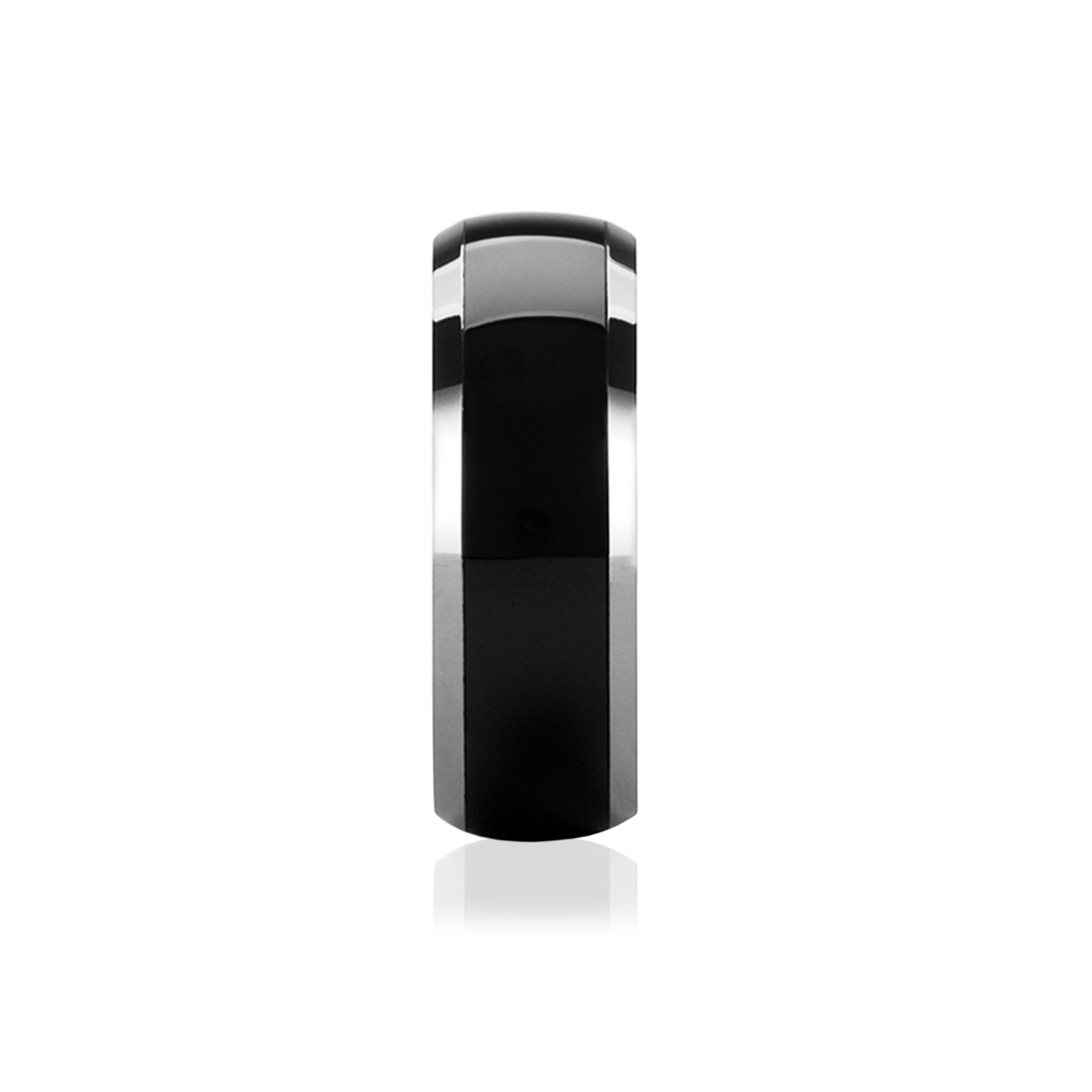 Smooth Black Duo – Forlovelsesringe i Sort Tungsten (Sæt) - 2