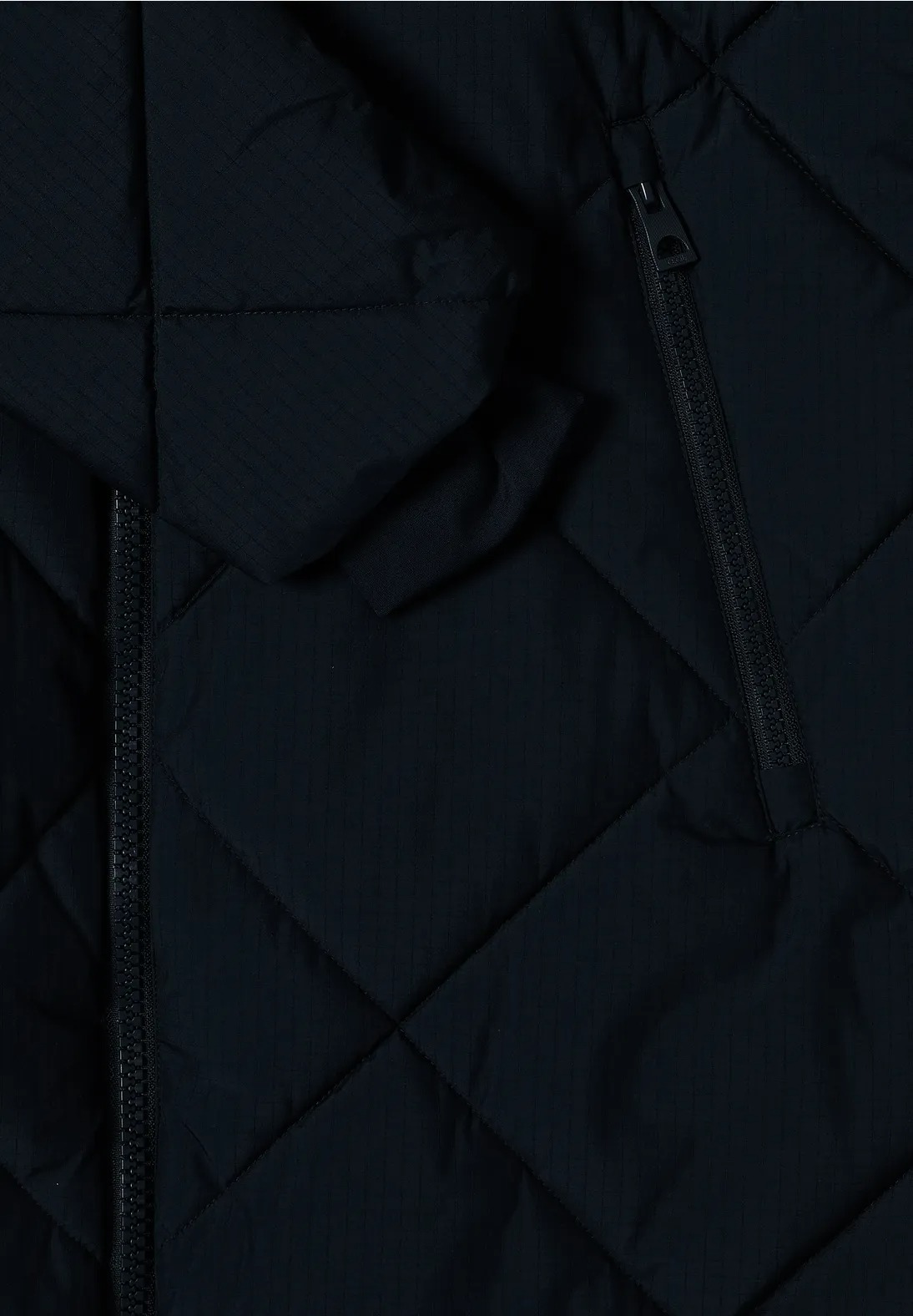 Ripstop Quilted Coat Teflon Coating (C) - Navy - Cecil - 5