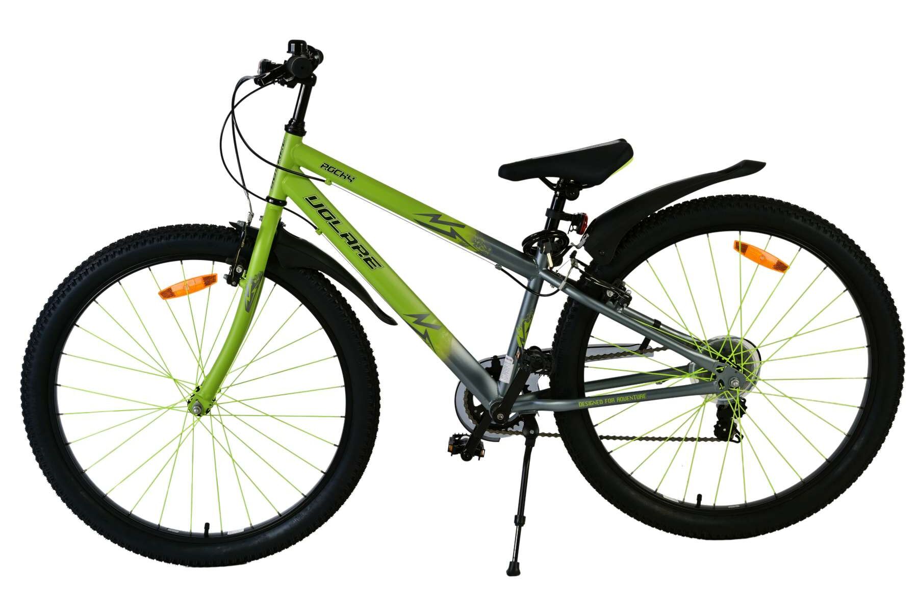 Barncykel Volare Rocky 26 Tum - 7 Växlar Grön för barn 9-12 år - 8