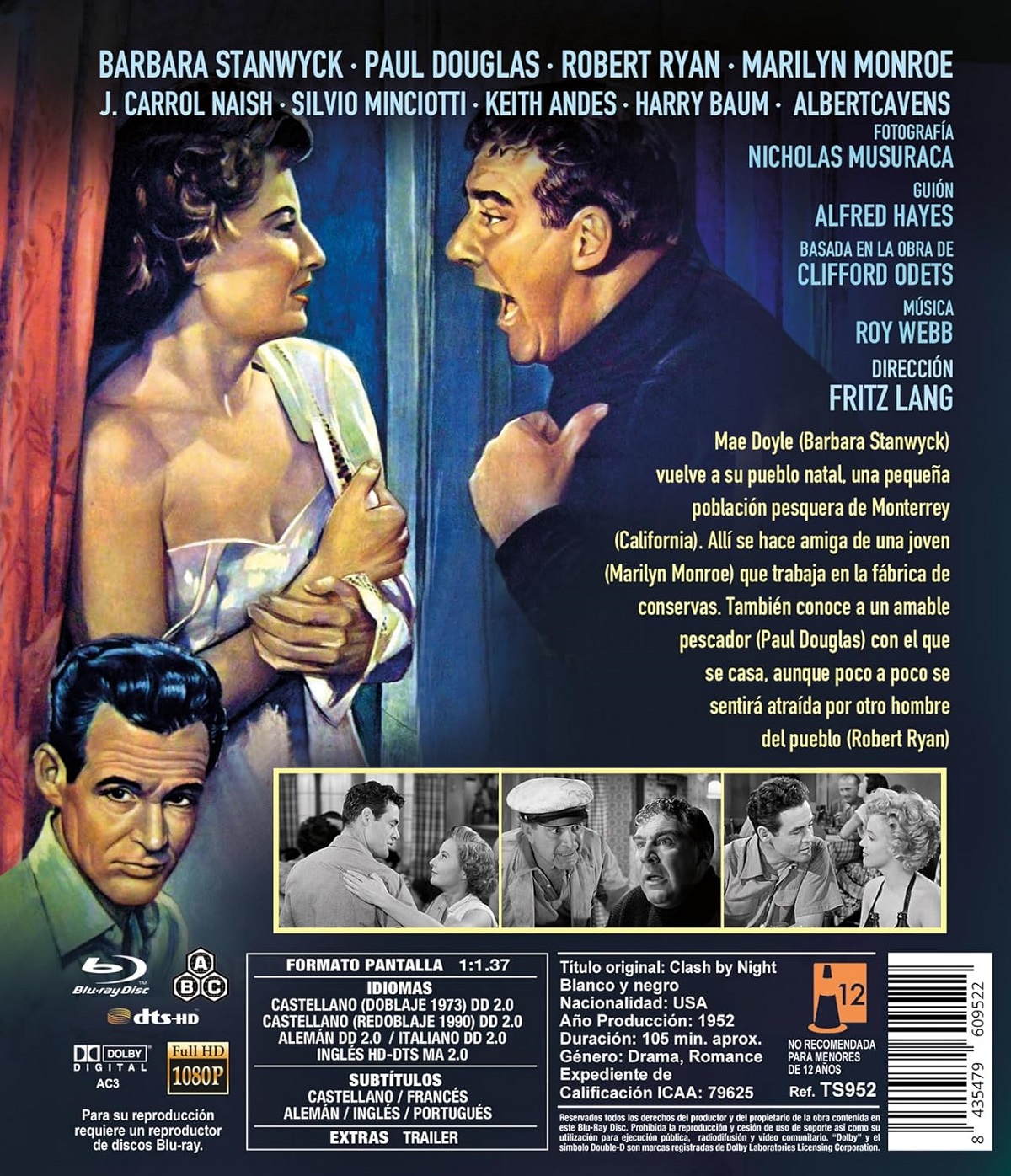 Clash By Night (ej svensk text) (Blu-ray) - 2