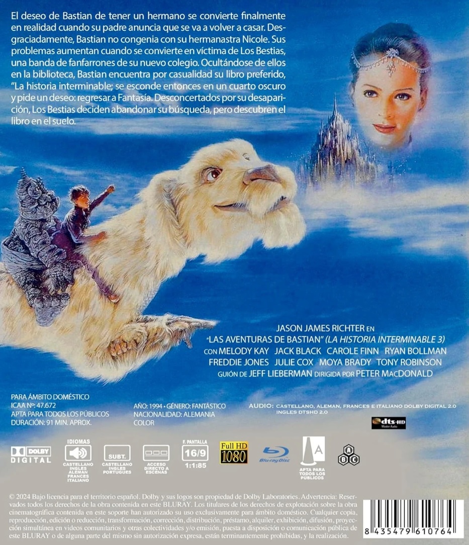 The Neverending Story III (ej svensk text) (Blu-ray) - 2