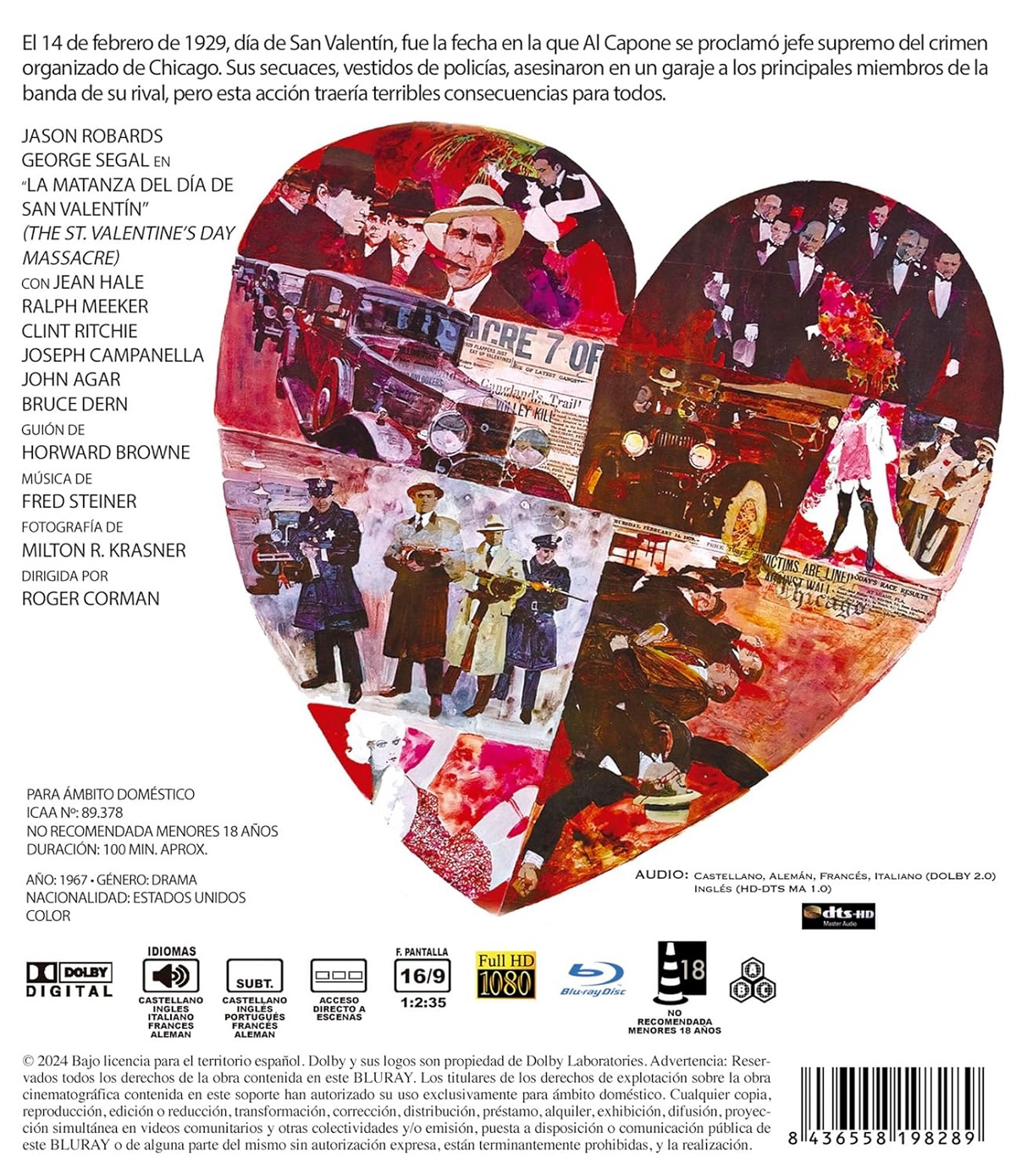The St. Valentine's Day Massacre (ej svensk text) (Blu-ray) - 2