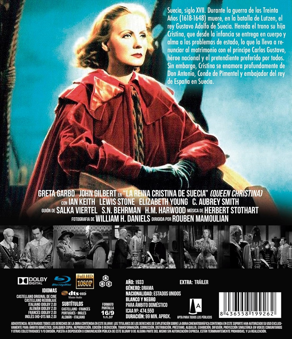 Queen Christina (ej svensk text) (Blu-ray) - 2