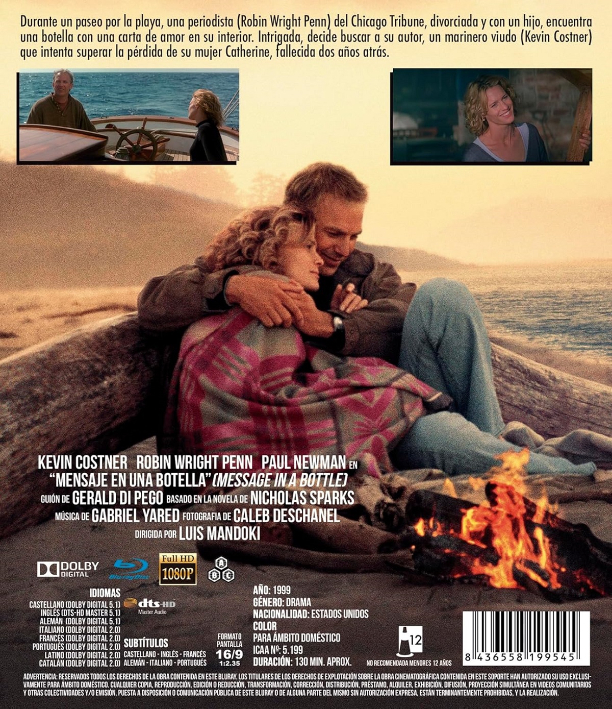Message In A Bottle (ej svensk text) (Blu-ray) - 2