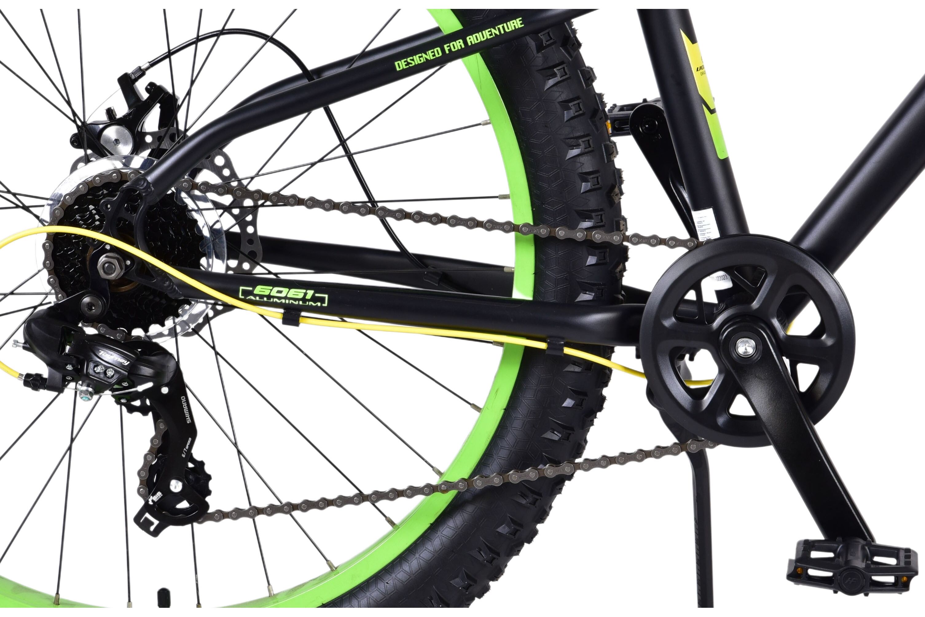 Barncykel Volare Gradient 26 tum – 7 växlar Svart/Gul/Grön för barn 9–12 år - 5
