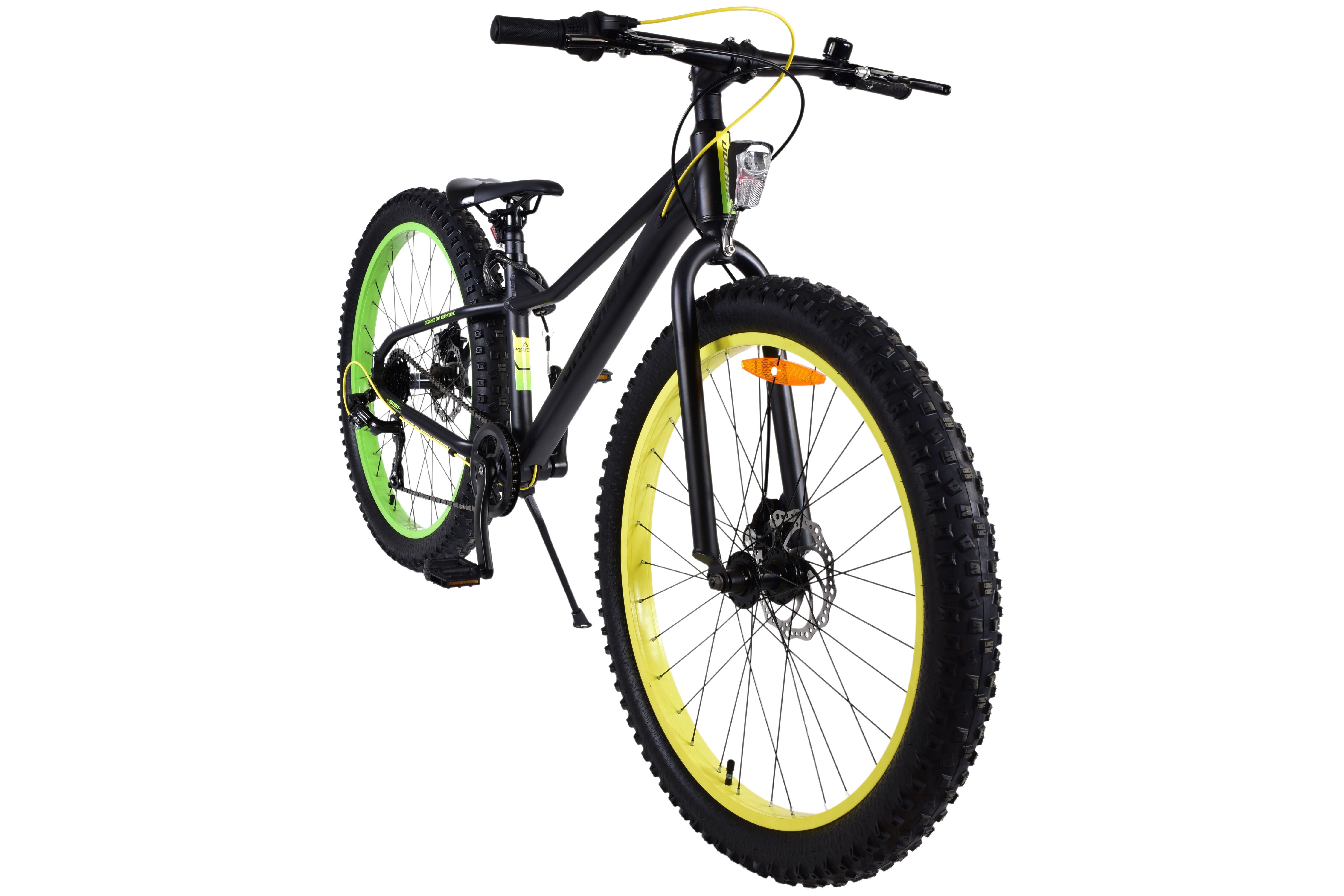Barncykel Volare Gradient 26 tum – 7 växlar Svart/Gul/Grön för barn 9–12 år - 2