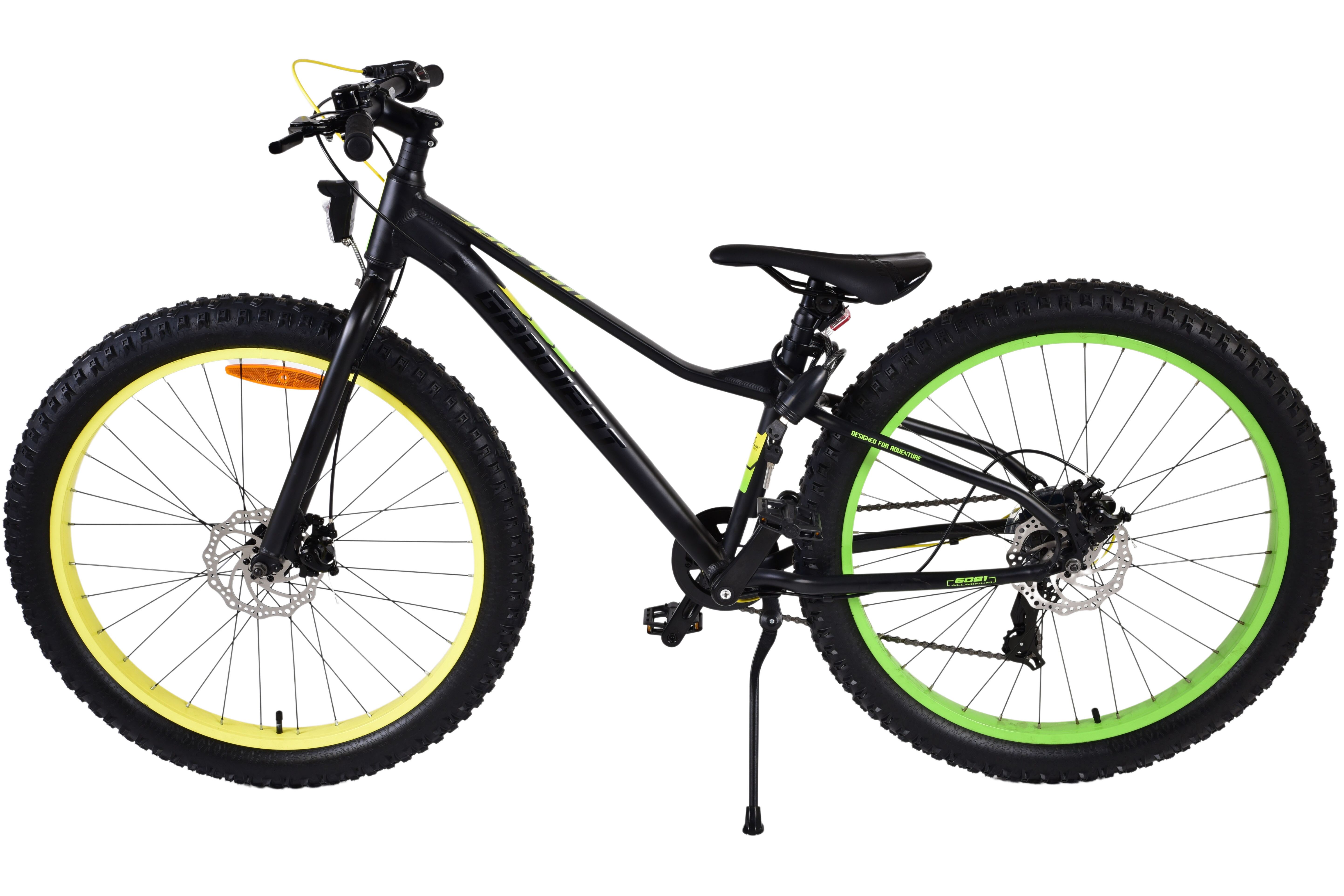 Barncykel Volare Gradient 26 tum – 7 växlar Svart/Gul/Grön för barn 9–12 år - 13