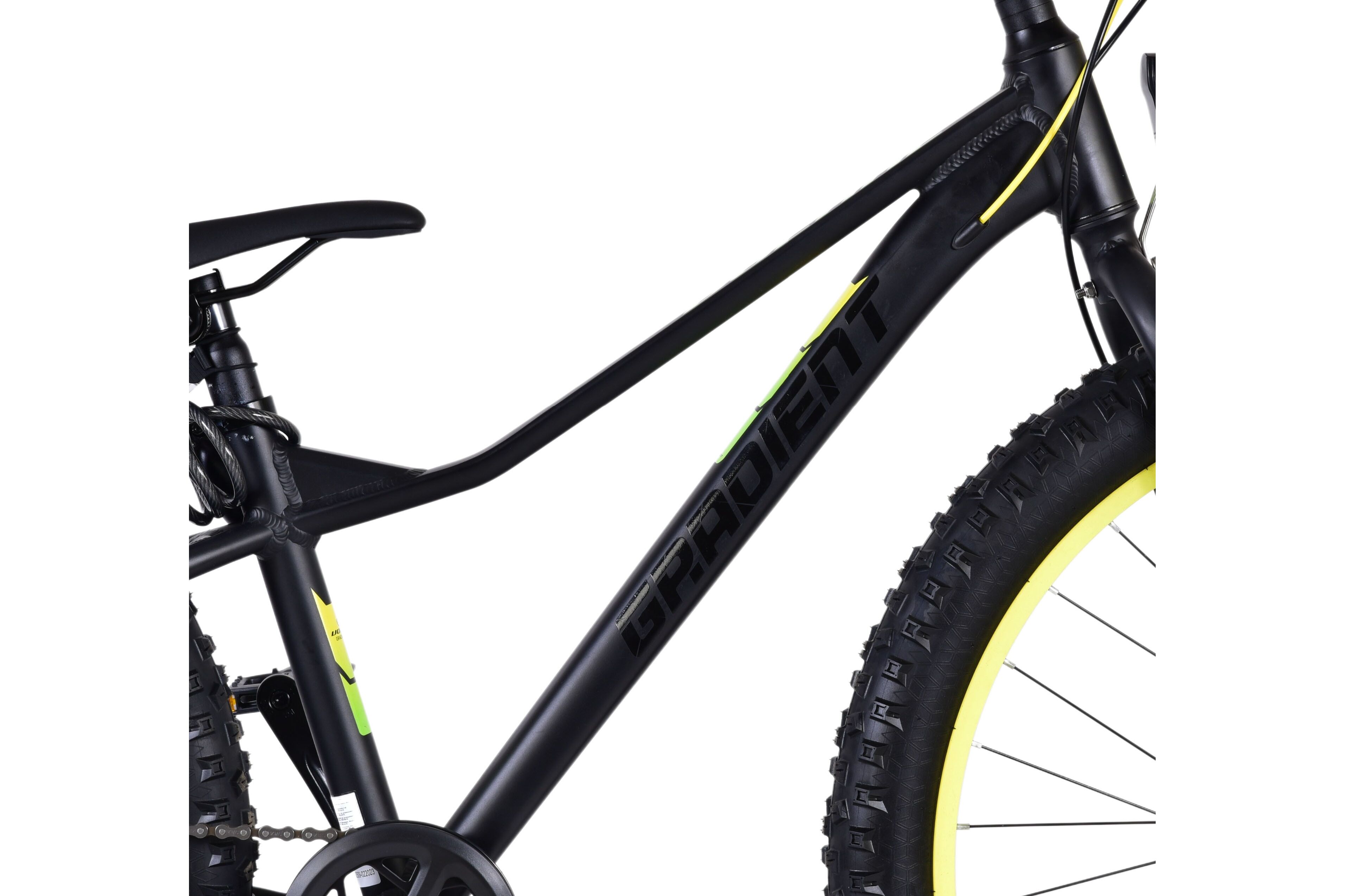 Barncykel Volare Gradient 26 tum – 7 växlar Svart/Gul/Grön för barn 9–12 år - 6
