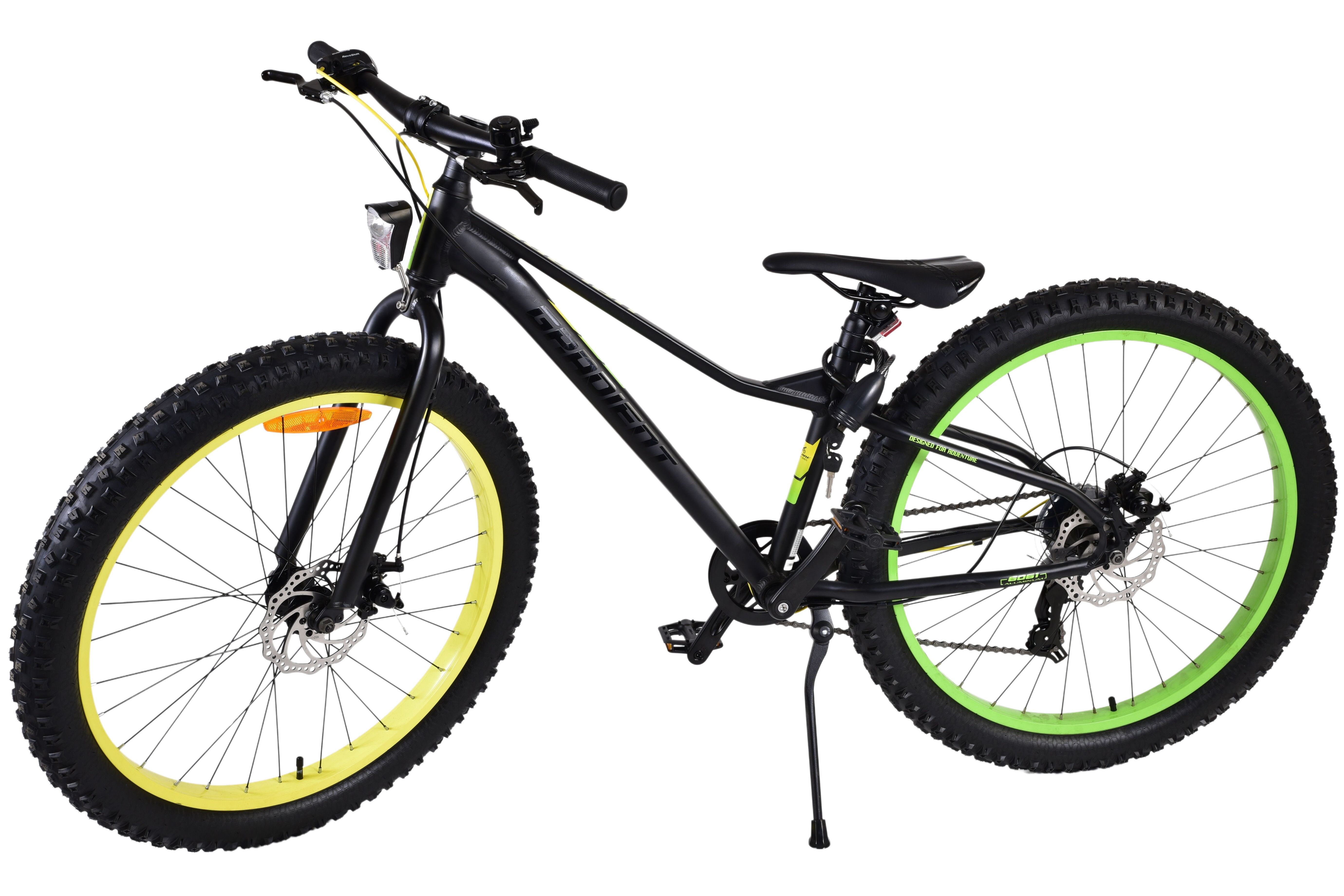 Barncykel Volare Gradient 26 tum – 7 växlar Svart/Gul/Grön för barn 9–12 år - 14