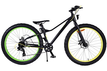 Barncykel Volare Gradient 26 tum – 7 växlar Svart/Gul/Grön för barn 9–12 år
