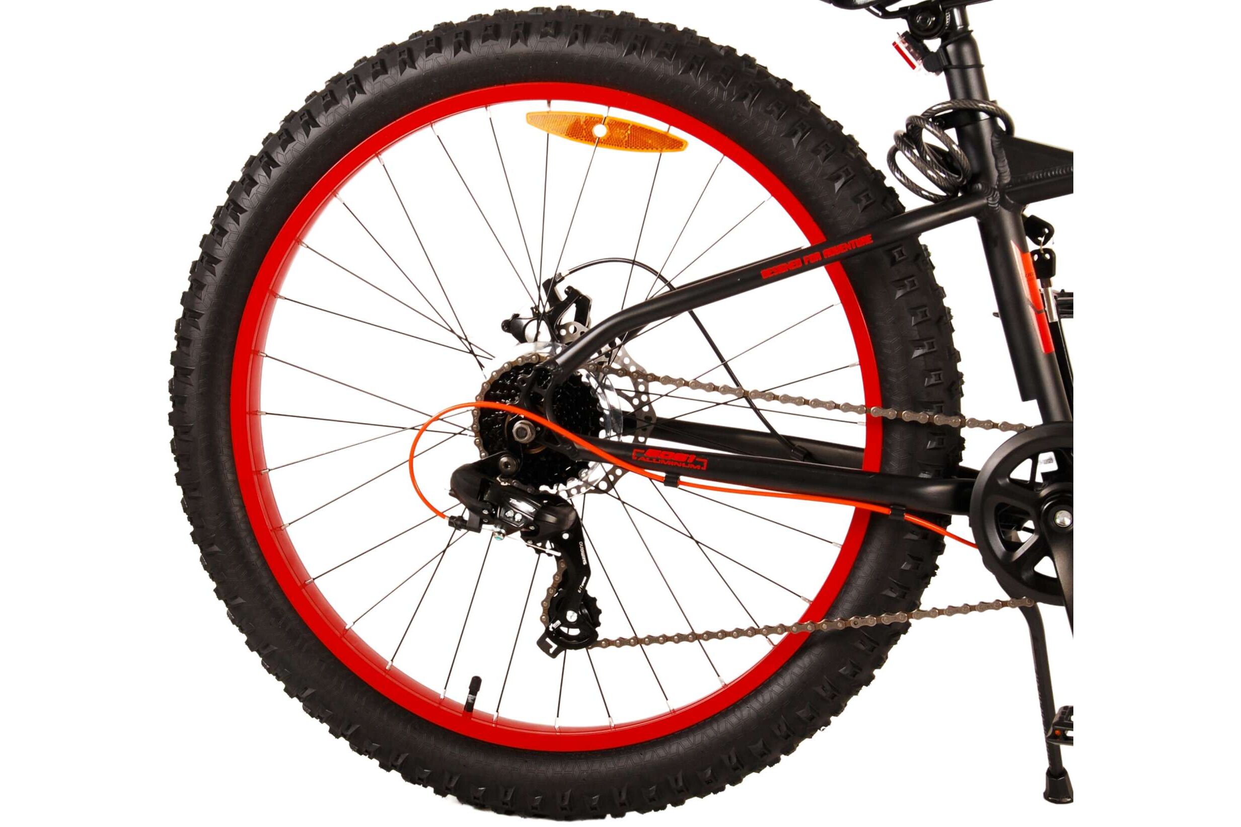Barncykel Volare Gradient 26 tum – 7 växlar Svart/Orange för barn 9–12 år - 3