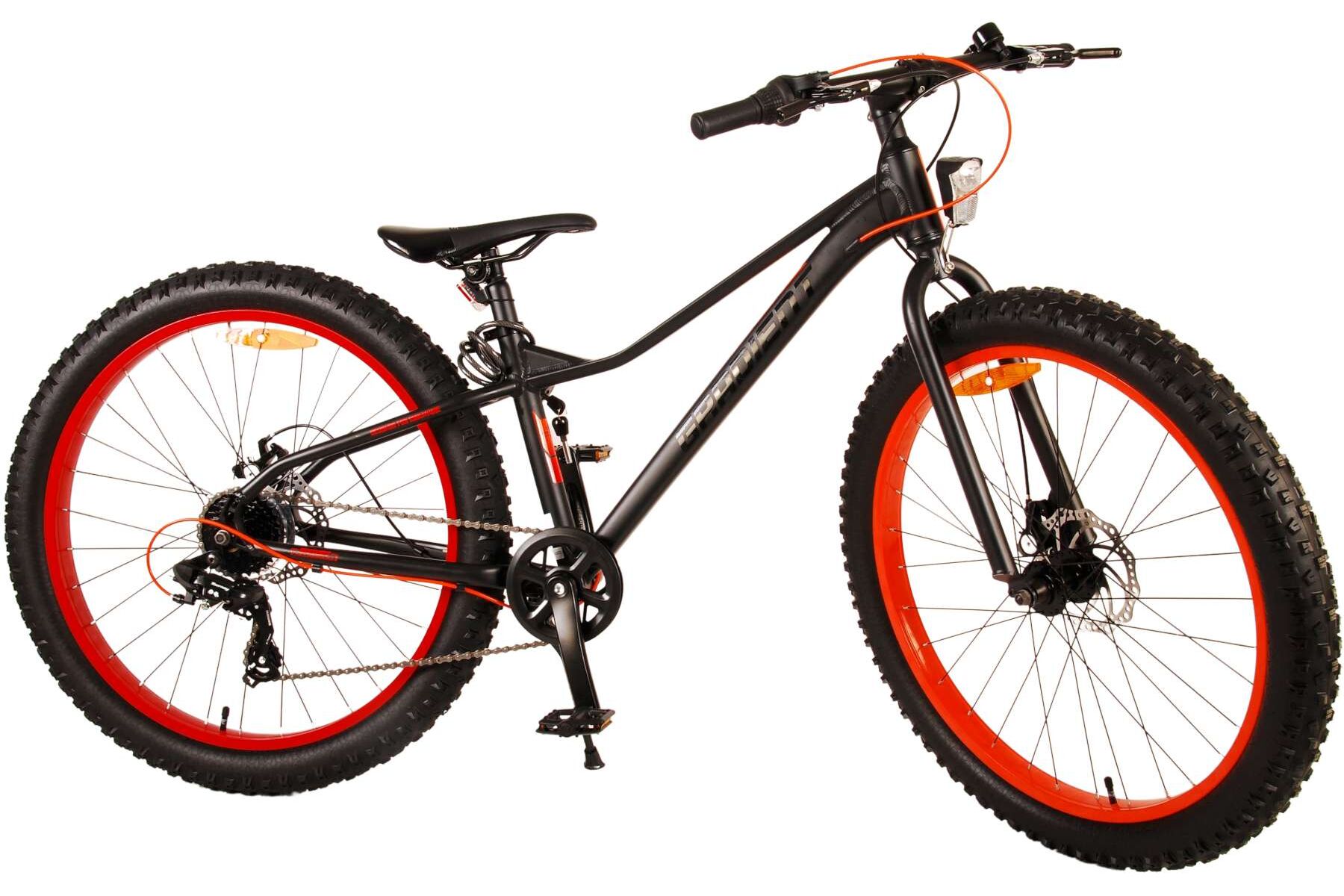 Barncykel Volare Gradient 26 tum – 7 växlar Svart/Orange för barn 9–12 år - 2