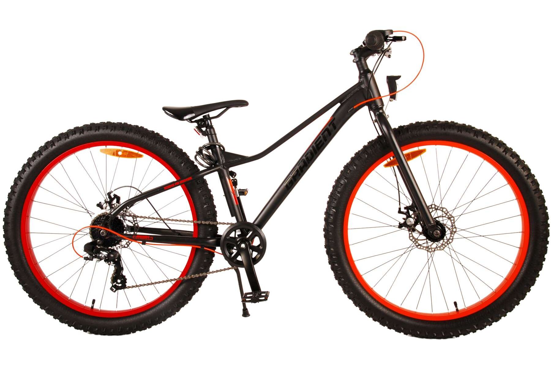 Barncykel Volare Gradient 26 tum – 7 växlar Svart/Orange för barn 9–12 år - 18