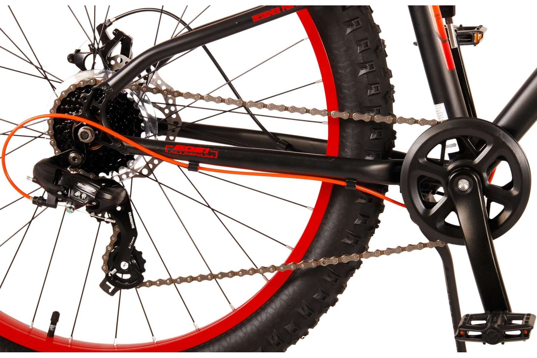 Barncykel Volare Gradient 26 tum – 7 växlar Svart/Orange för barn 9–12 år - 5