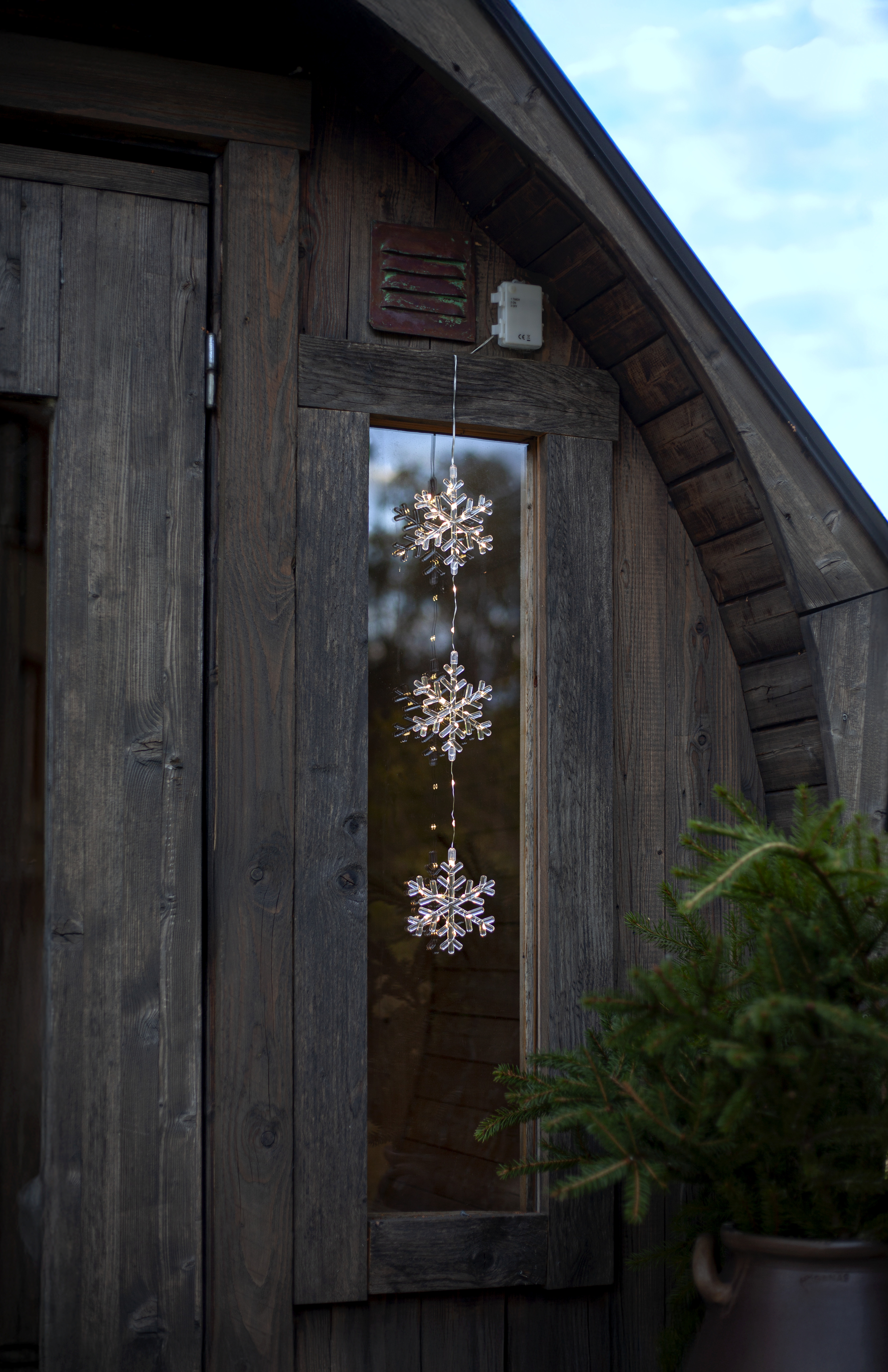Outdoor decoration - String lights - Snowflake - 58x11.5 cm - 2