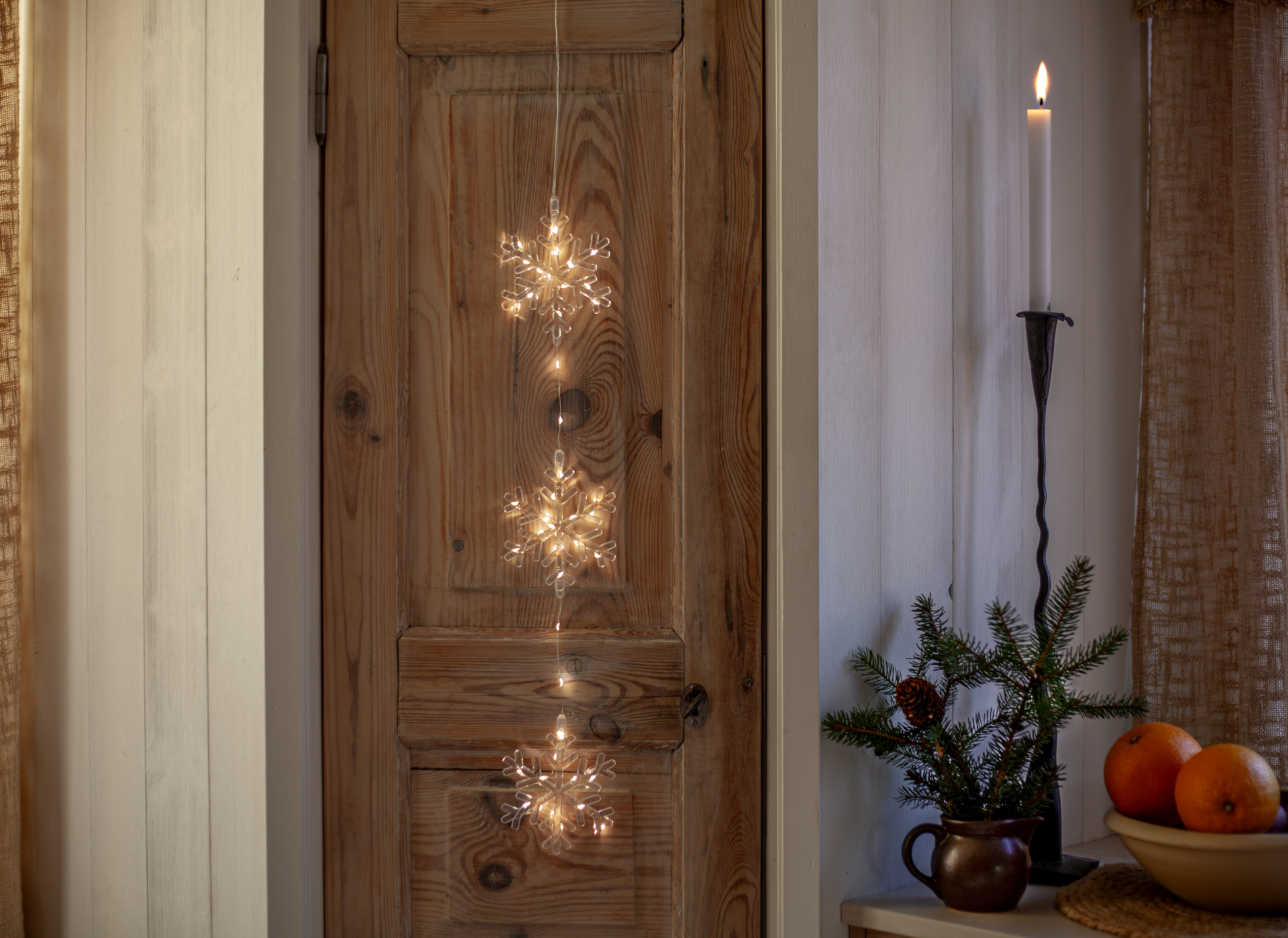 Outdoor decoration - String lights - Snowflake - 58x11.5 cm - 3
