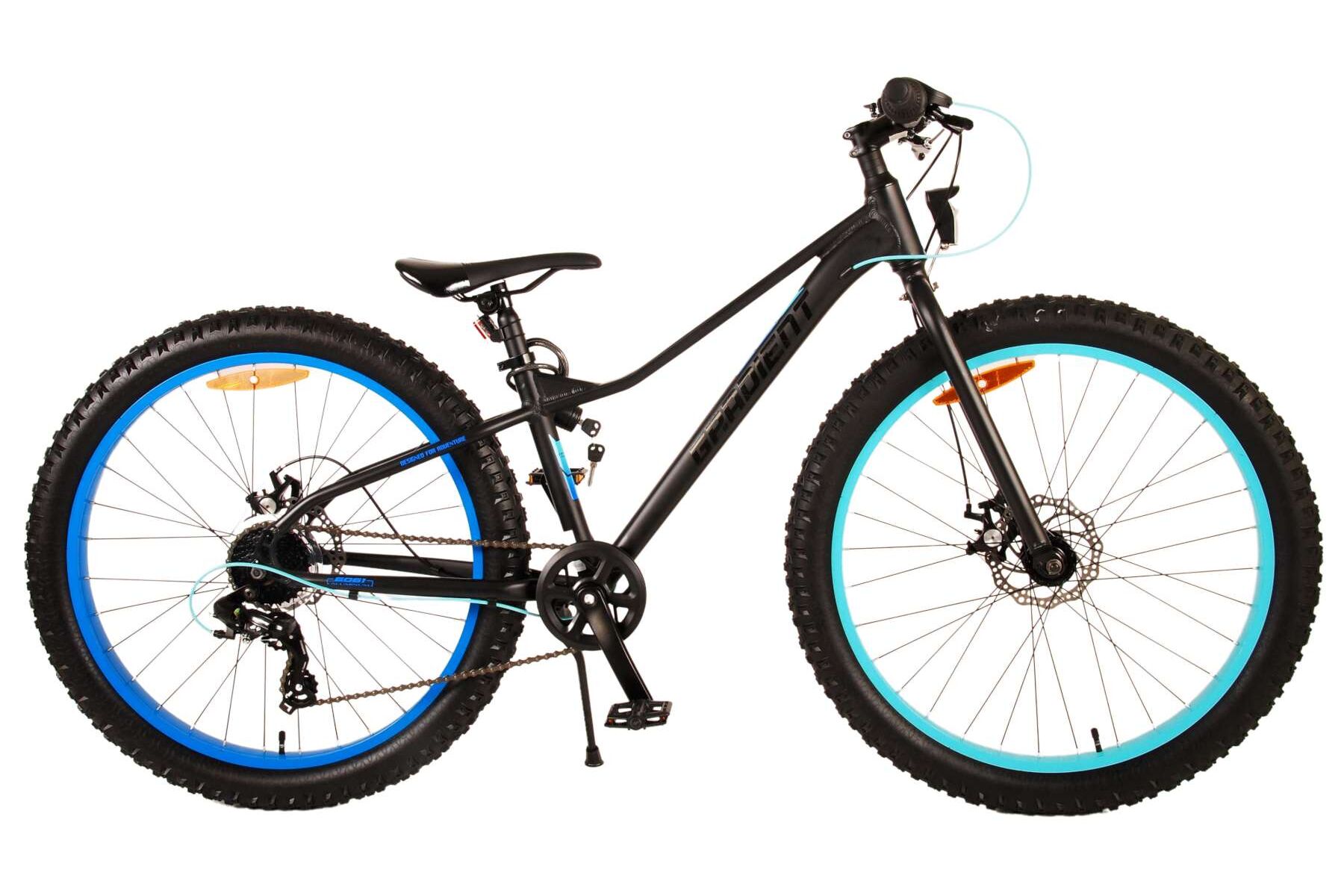 Barncykel Volare Gradient 26 tum – 7 växlar Svart/Blå för barn 9–12 år - 17