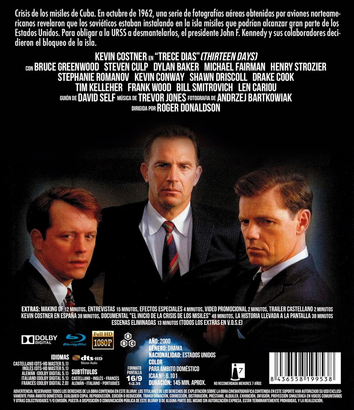 Thirteen Days (ej svensk text) (Blu-ray) - 2