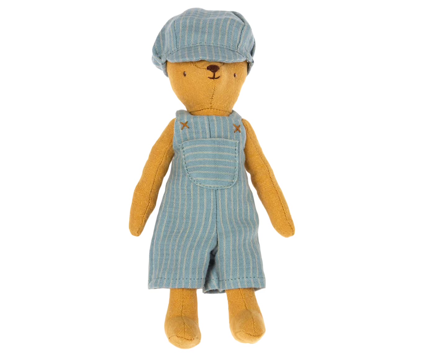 MAILEG OVERALL OCH KEPS/OVERALL &CAP TEDDY JUNIOR - 2