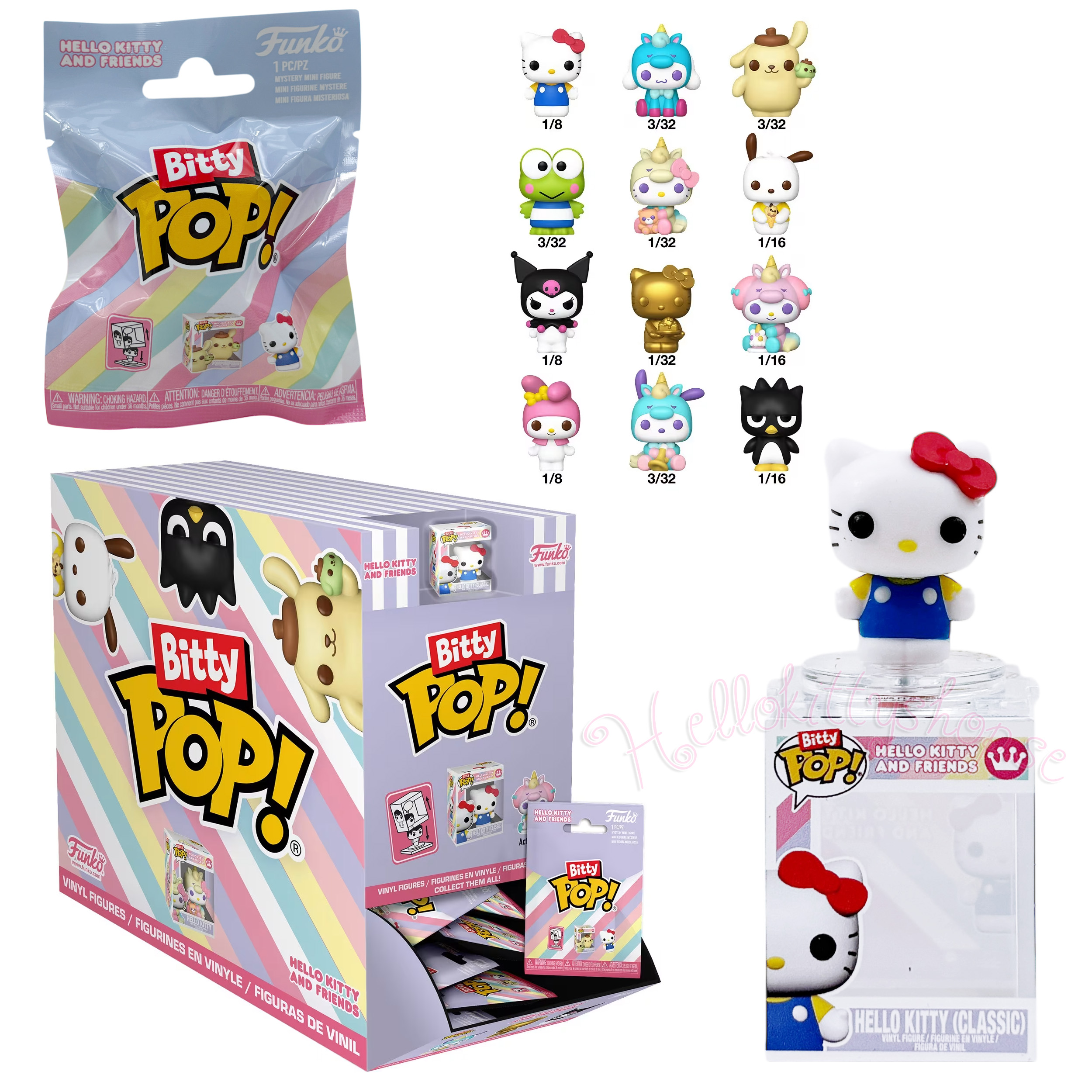 Funko Bitty Pop! Hello Kitty and Friends Blind Bag - Mini Vinyl Figurer