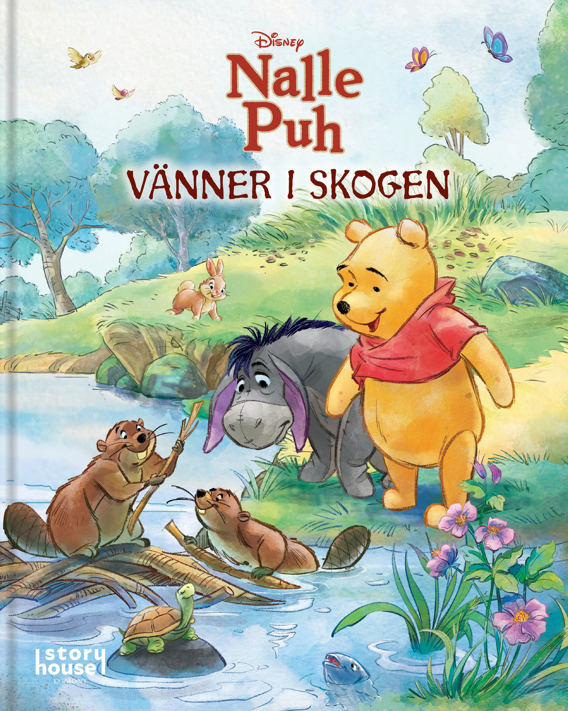 Nalle Puh Vänner i skogen