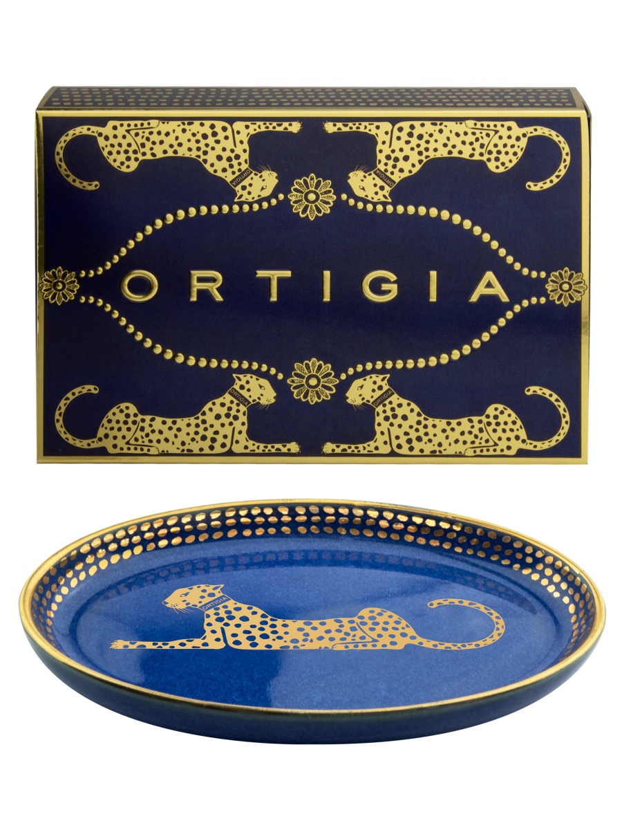 ORTIGIA Dish Spotty Ceramic Blue