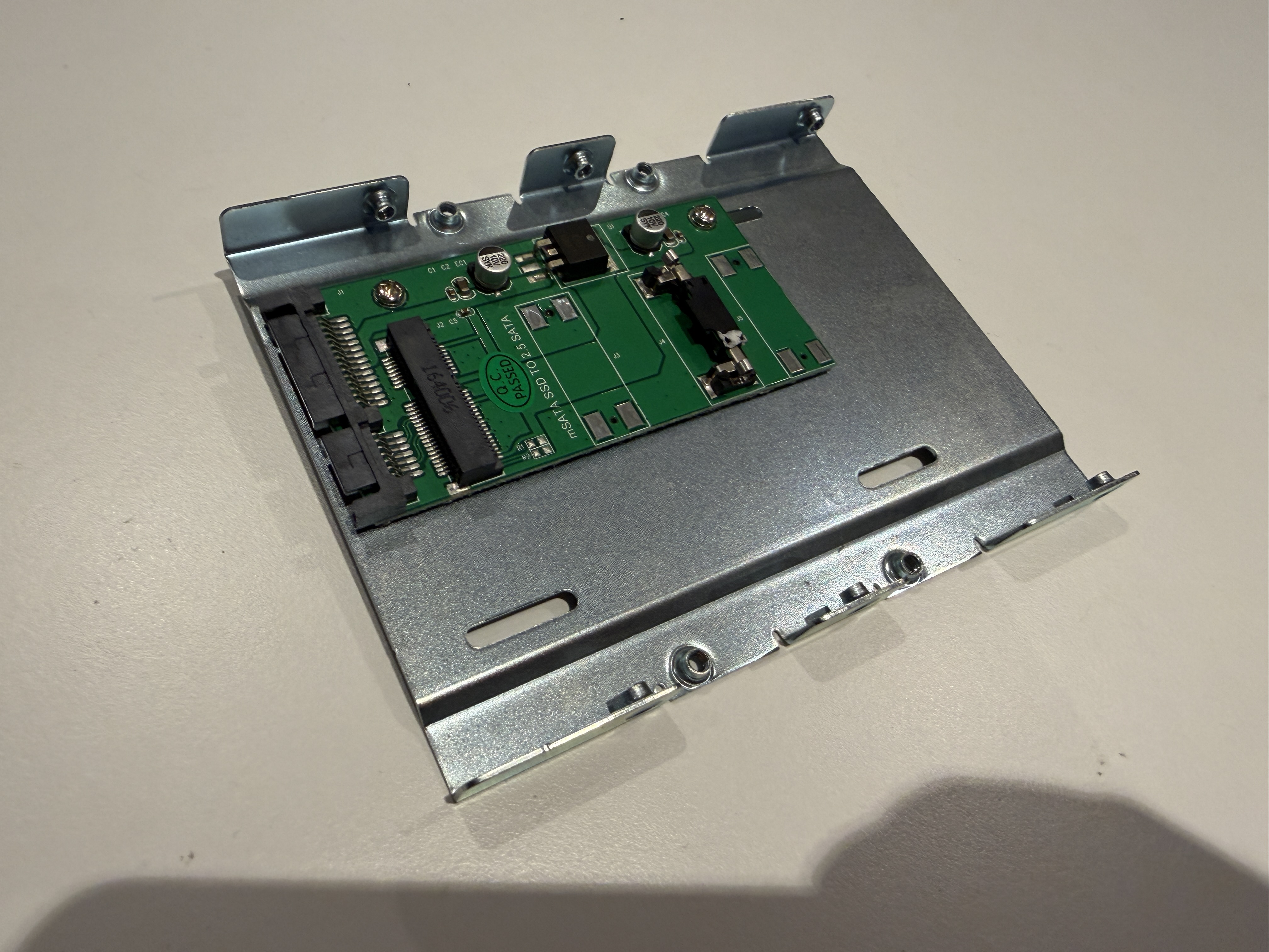 Begagnad mSATA SSD till 2,5" SATA SSD med 6 Gbit/s adapter omvandlare Caddy