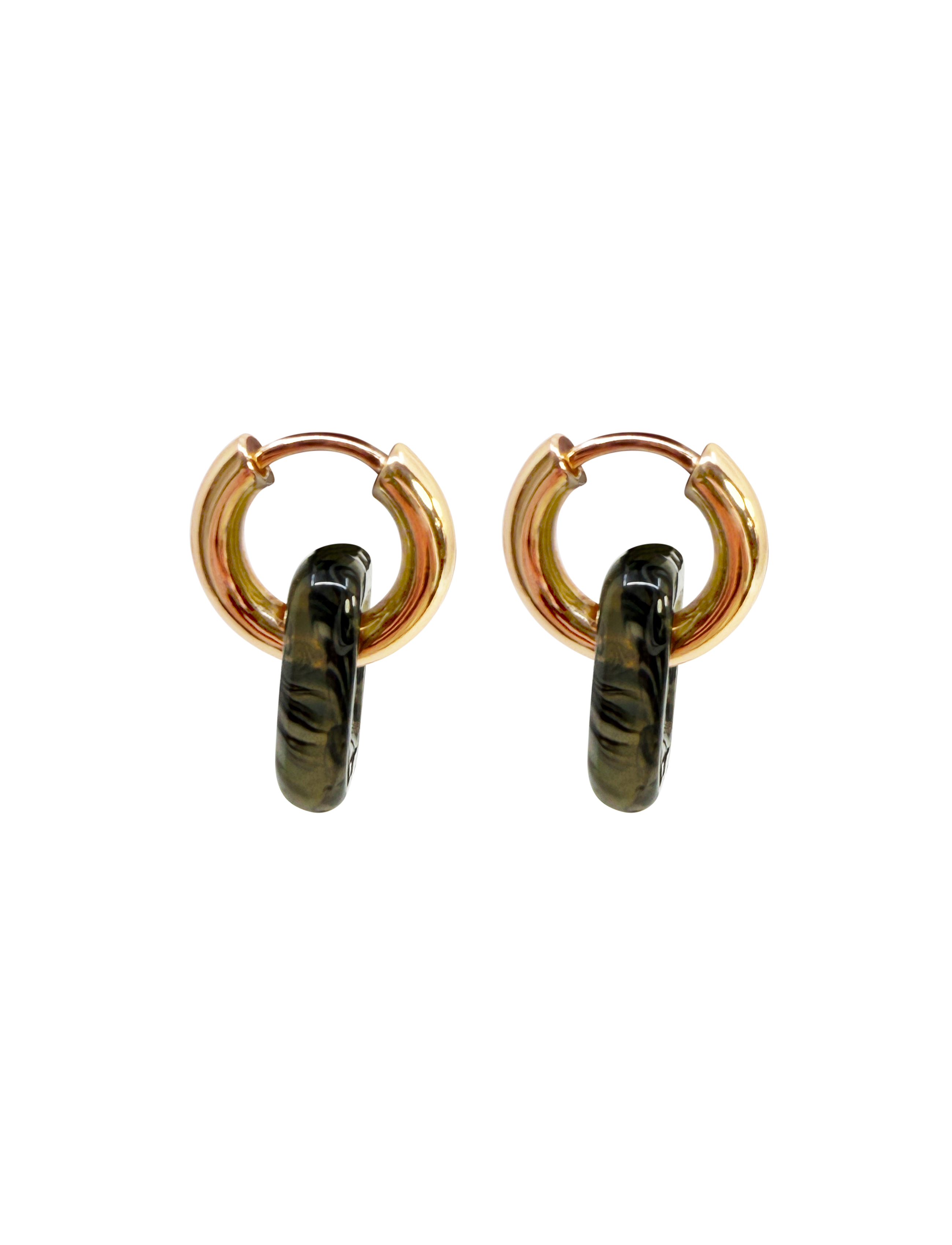 CINDY HOOP GOLDEN BLACK