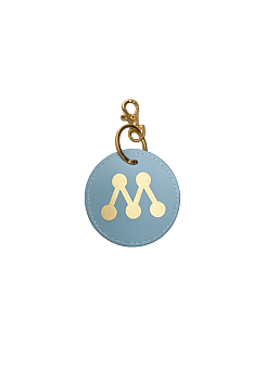 Väskdekoration/Nyckelring (M) - Circular Key Clip - Moderaterna