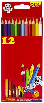 Träfärgpennor 12-Pack