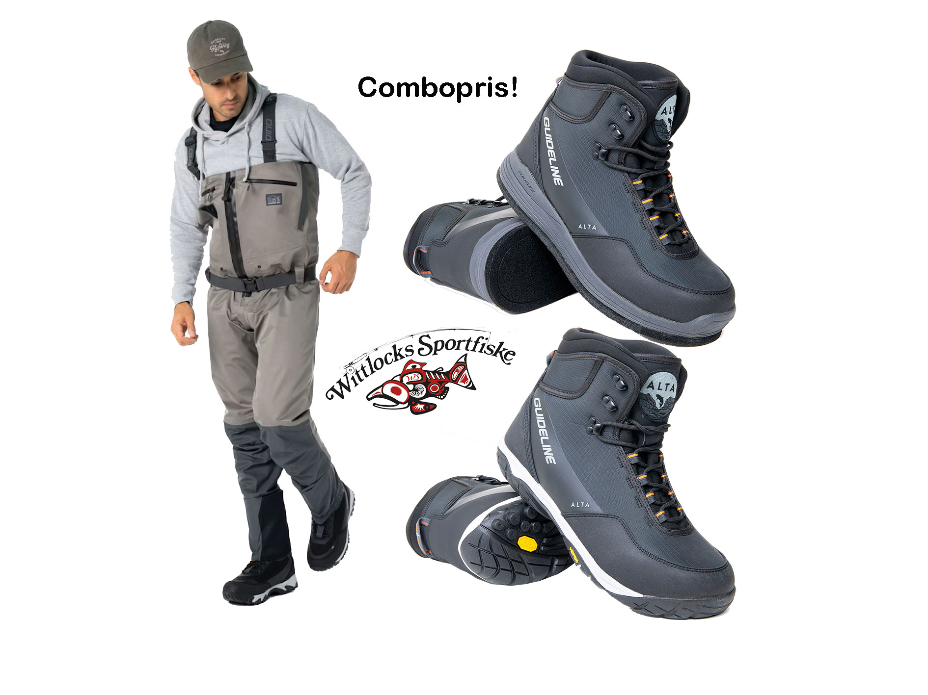 Vadarpaket Guideline Driva Zip Vadarbyxor / Alta NGX kängor