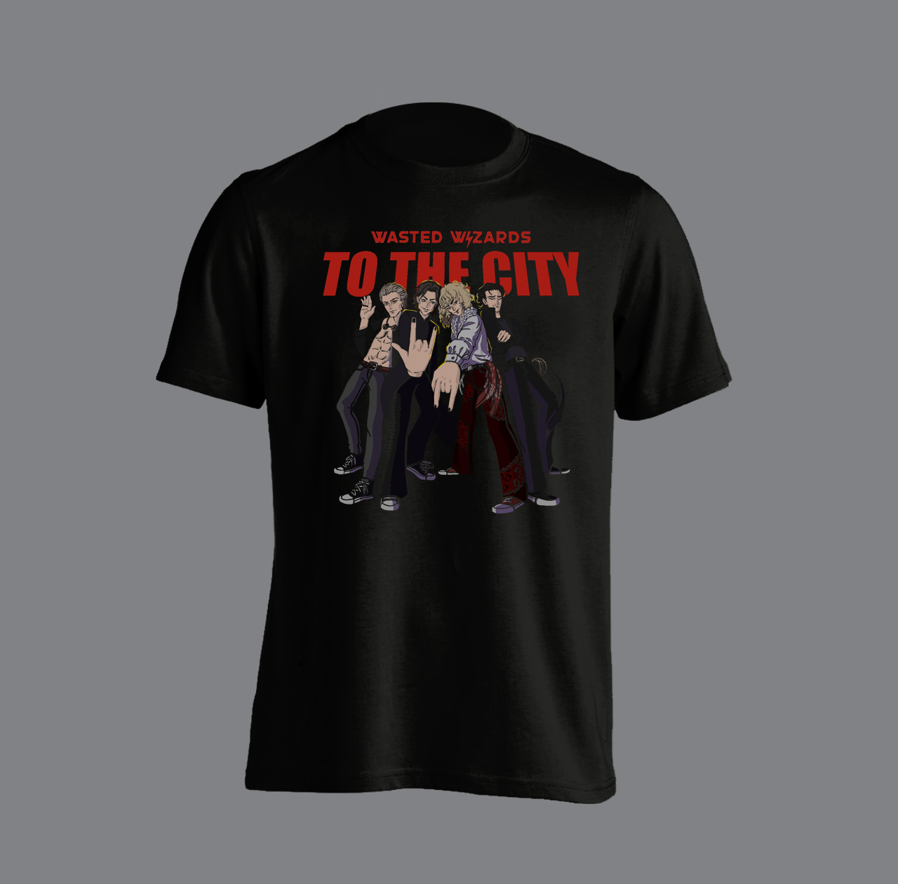 WASTED WIZARDS - To The City T-shirt