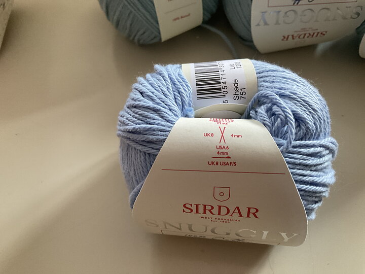 Sirdar snuggly 100% cotton