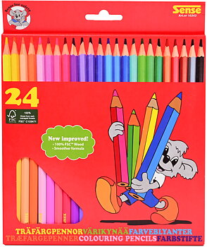 Träfärgpenna 24-Pack FSC