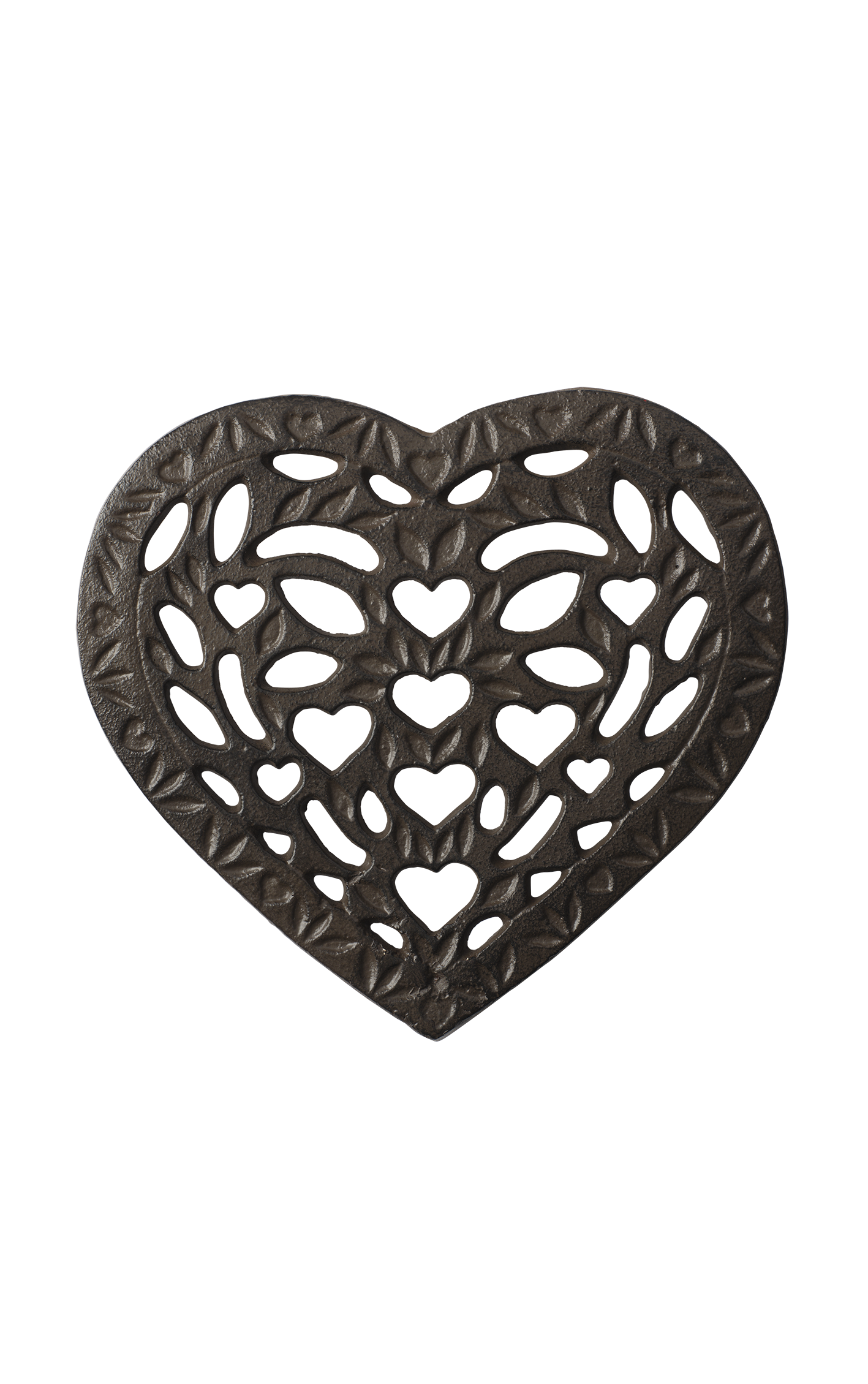 Grytunderlägg - Underlägg - Hjärta - Gjutjärn - 20x18x2 cm