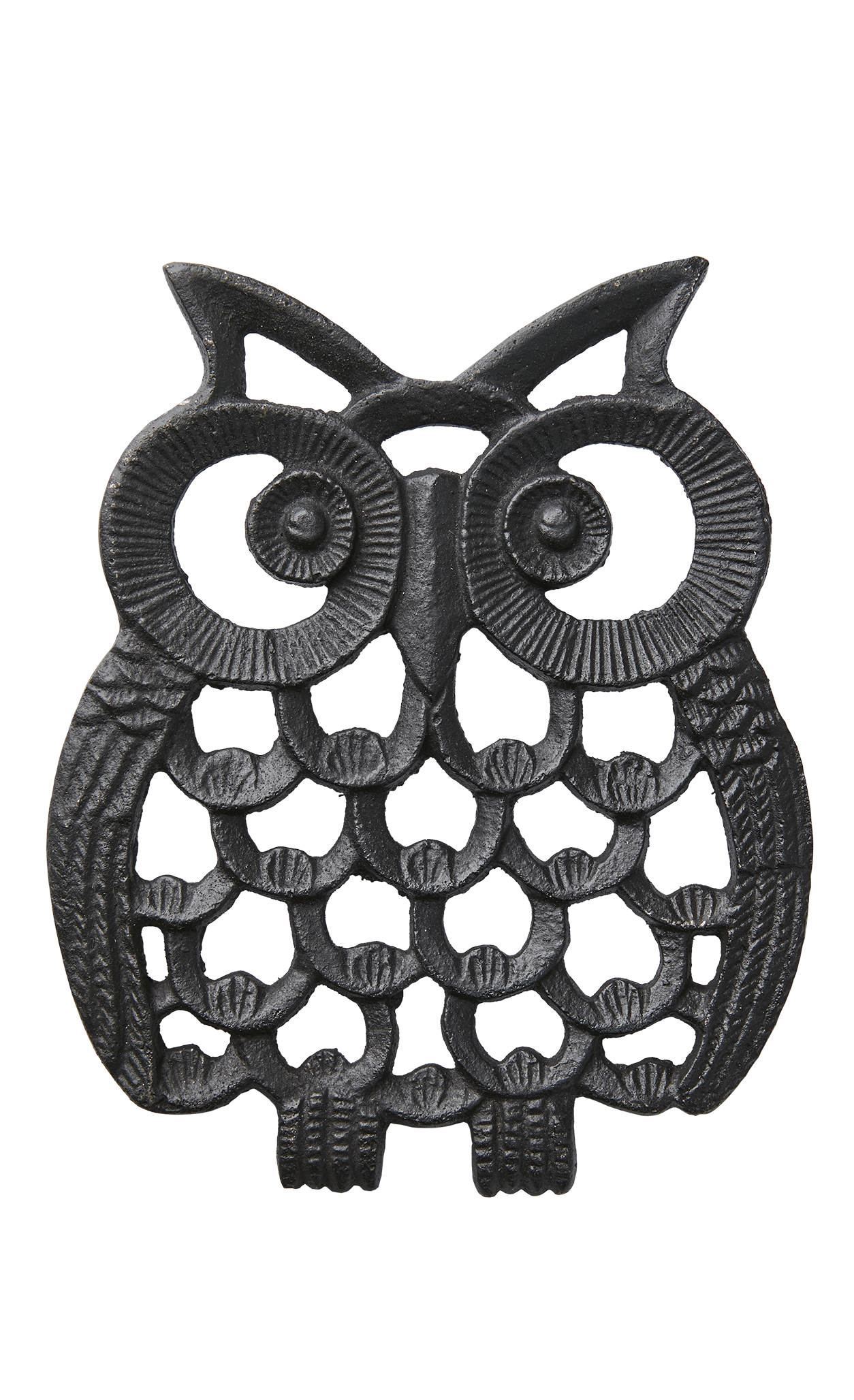 Pot Stand - Owl- Cast Iron Coaster - 14x12x1 cm