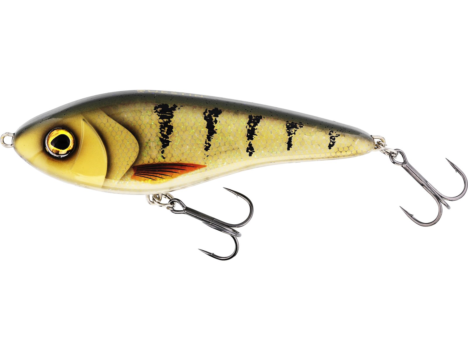 westin jerk är ett jerkbait från westin. ett jerkbait för stora gäddor. betet är 14cm och väger 60g. amber perch