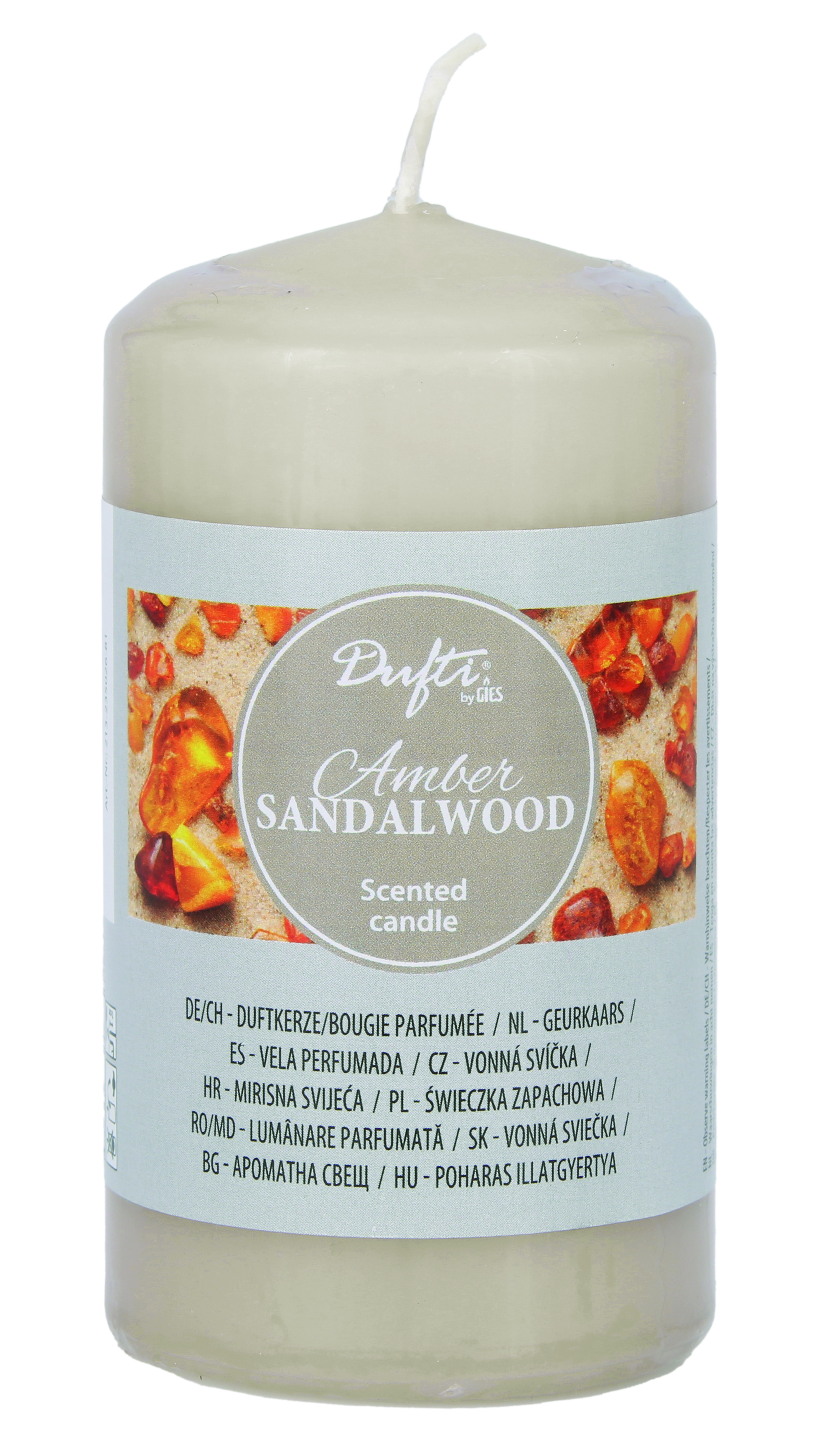 Dufti by Gies Duftstumpen Amber Sandalwood – 4 im Tray | 110 x 58 mm - 2