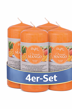 Dufti by Gies Duftstumpen Orange Mango – 4 im Tray | 110 x 58 mm