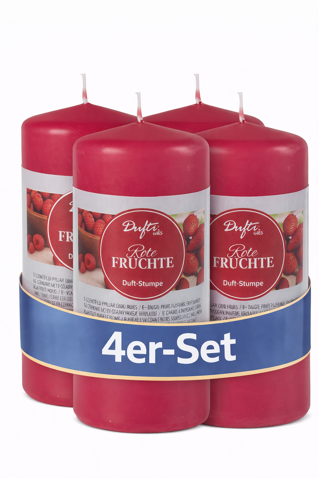 Dufti by Gies Duftstumpen Red Fruits – 4 im Tray | 110 x 58 mm