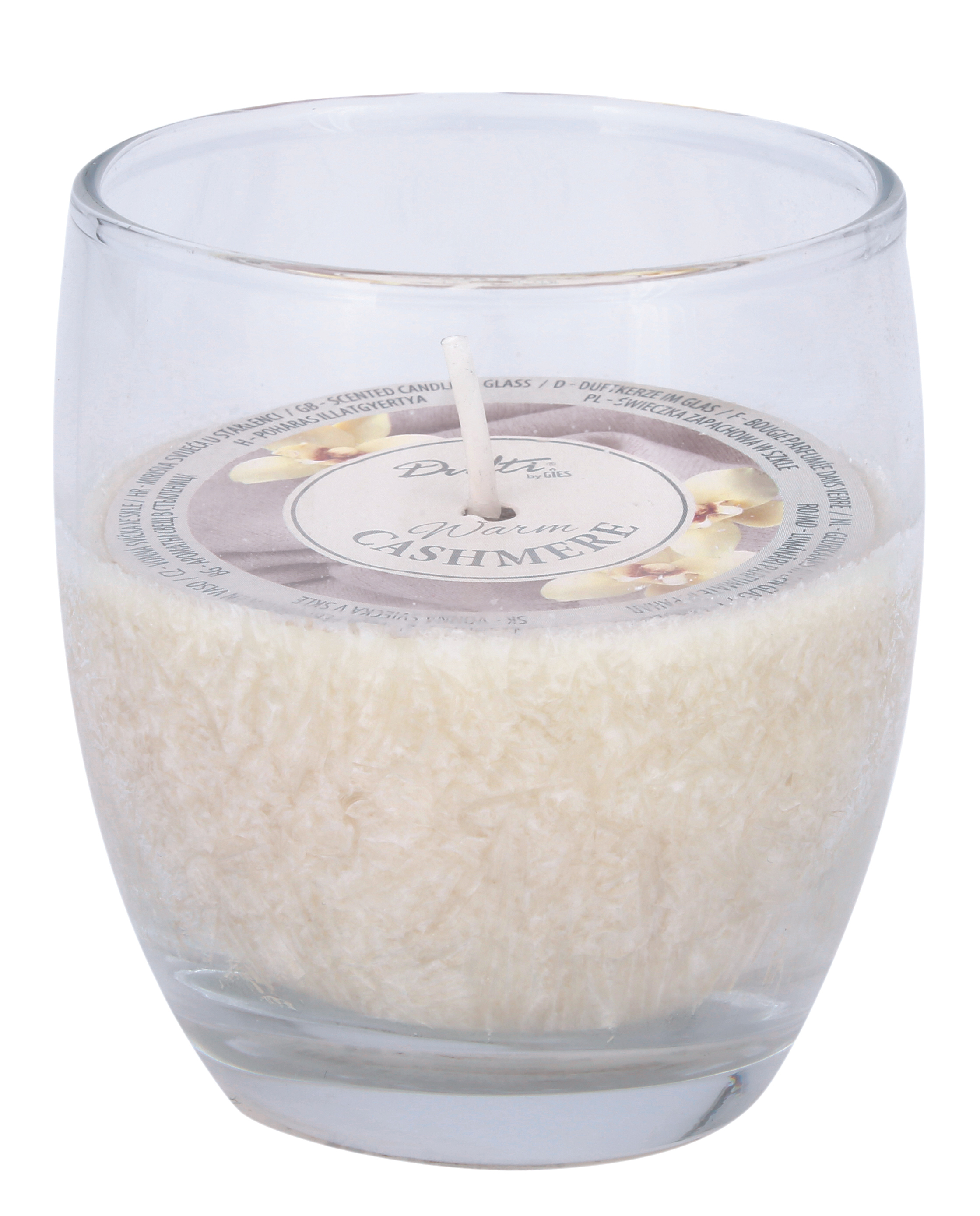 Dufti by Gies Stearinduftkerze im Glas Warm Cashmere | 80 x 75 mm