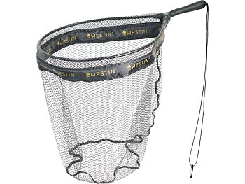 An incredibly lightweight net from Westin with a floating frame. The net is large and rubberized while the shaft is short